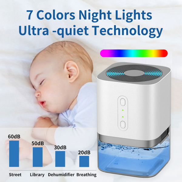 High Effective Smart 2L Electric Luftentfeuchter Air Small Home Desiccant Dehumidifier